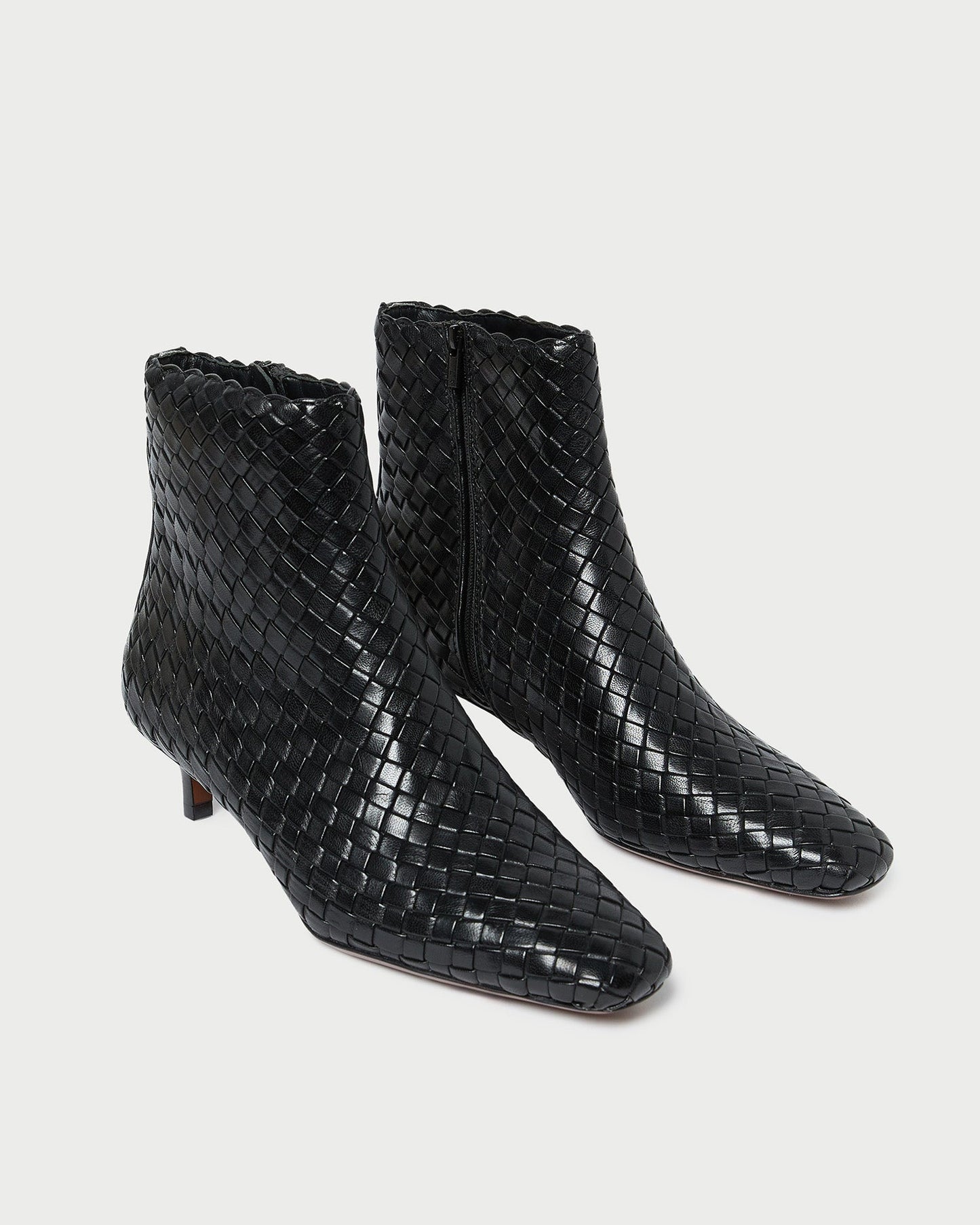 Marcella Black Woven Ankle Boot | Loeffler Randall Women