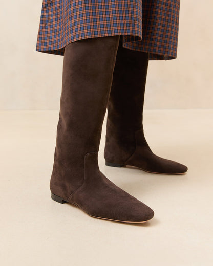 Lillian Brown Suede Tall Boot | Loeffler Randall Women