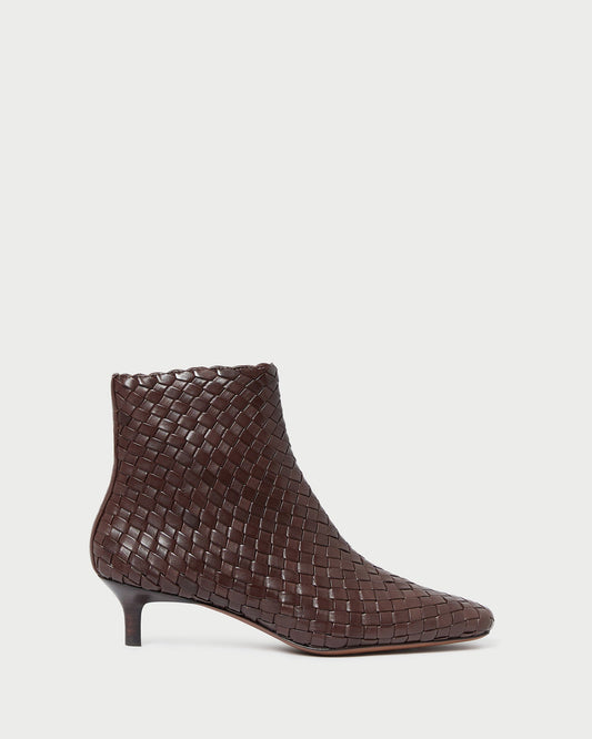 Marcella Espresso Woven Ankle Boot | Loeffler Randall Women