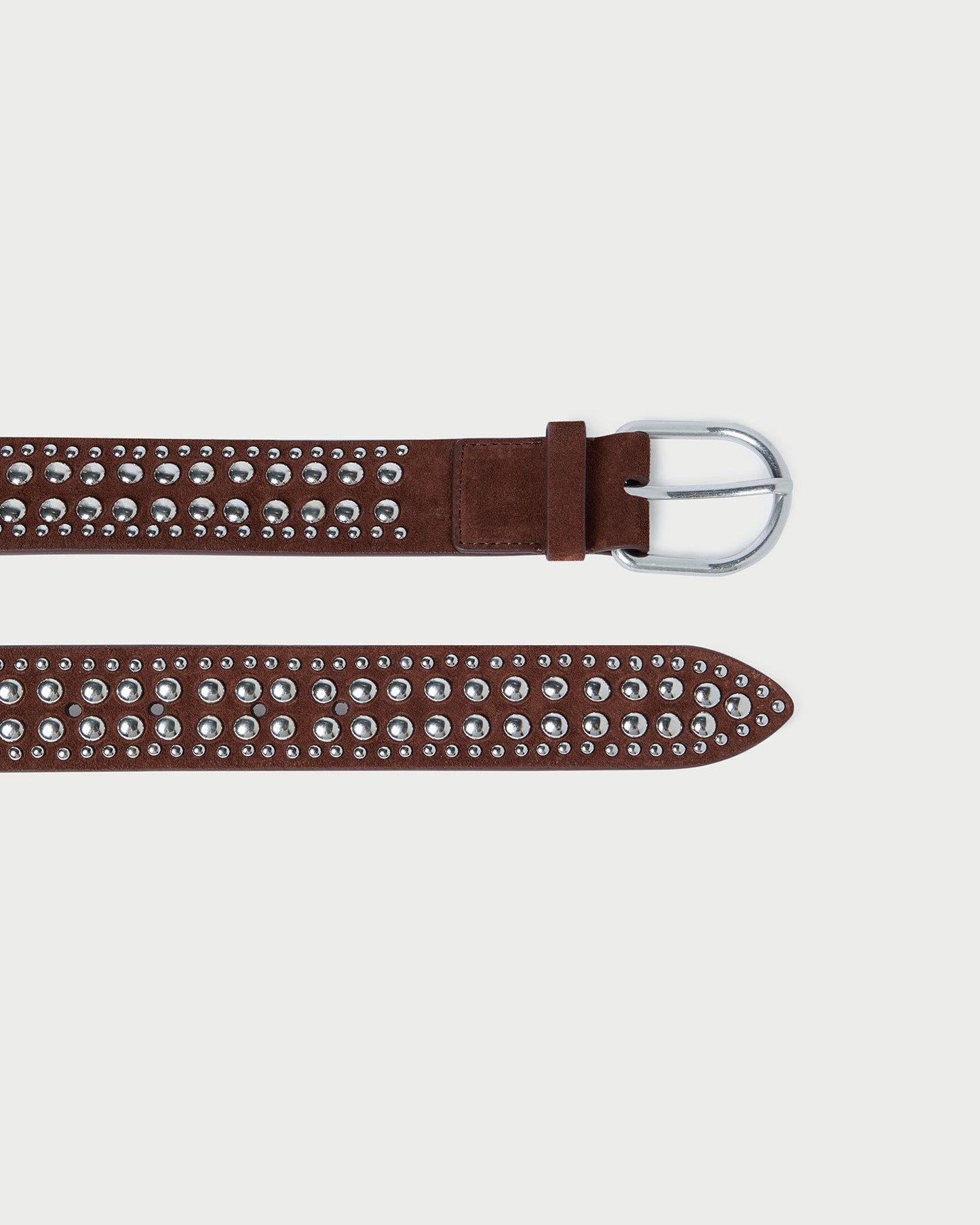 Isaac Espresso/Silver Studded Belt | Loeffler Randall Women