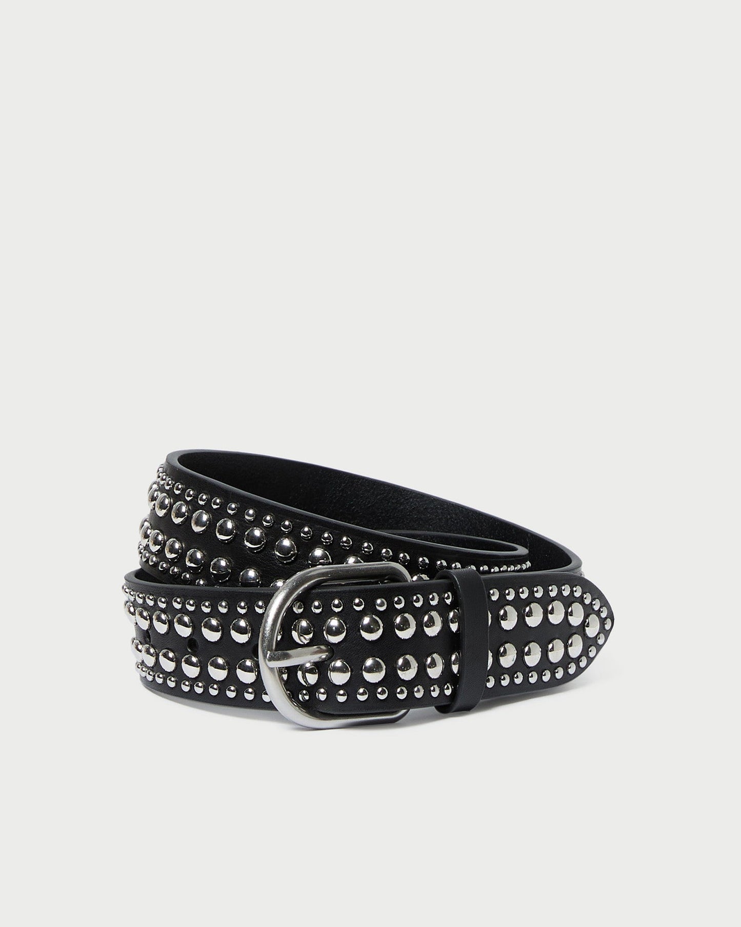 Isaac Black/Silver Studded Belt | Loeffler Randall Women