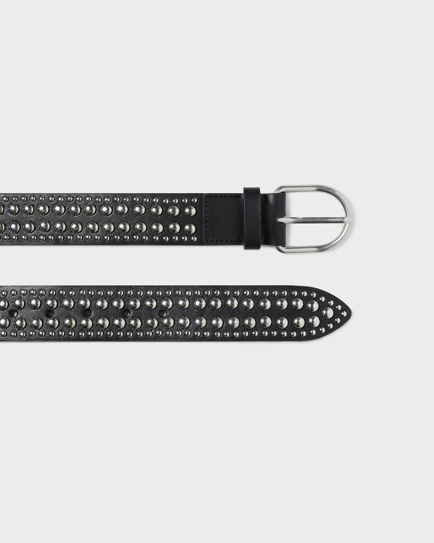 Isaac Black/Silver Studded Belt | Loeffler Randall Women