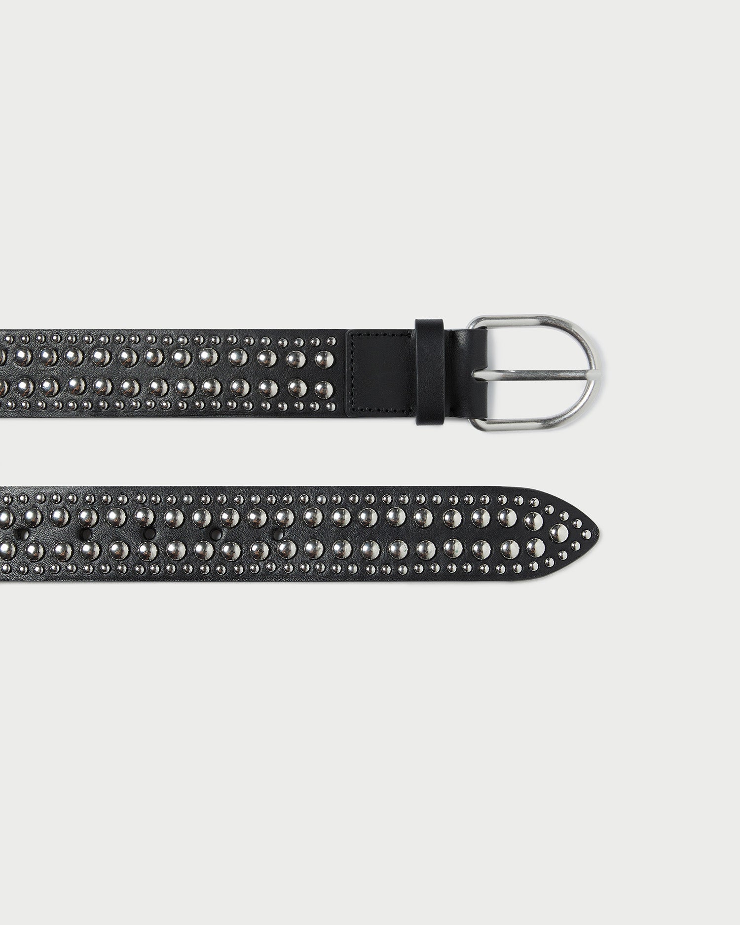 Isaac Black/Silver Studded Belt | Loeffler Randall Women