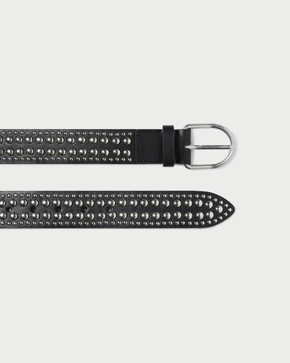 Isaac Black/Silver Studded Belt | Loeffler Randall Women
