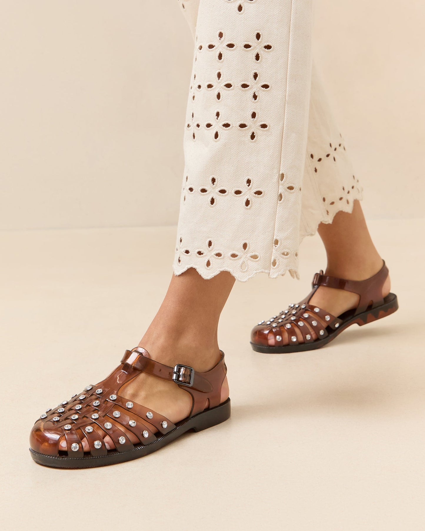 Rhys Brown Jelly Sandal | Loeffler Randall Women