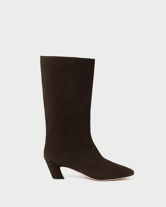 Cleo Brown Suede Mid-Calf Boot | Loeffler Randall Women