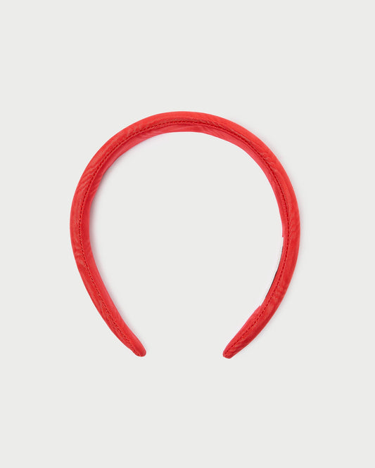 Marina Red Moiré Puffy Headband | Loeffler Randall Women