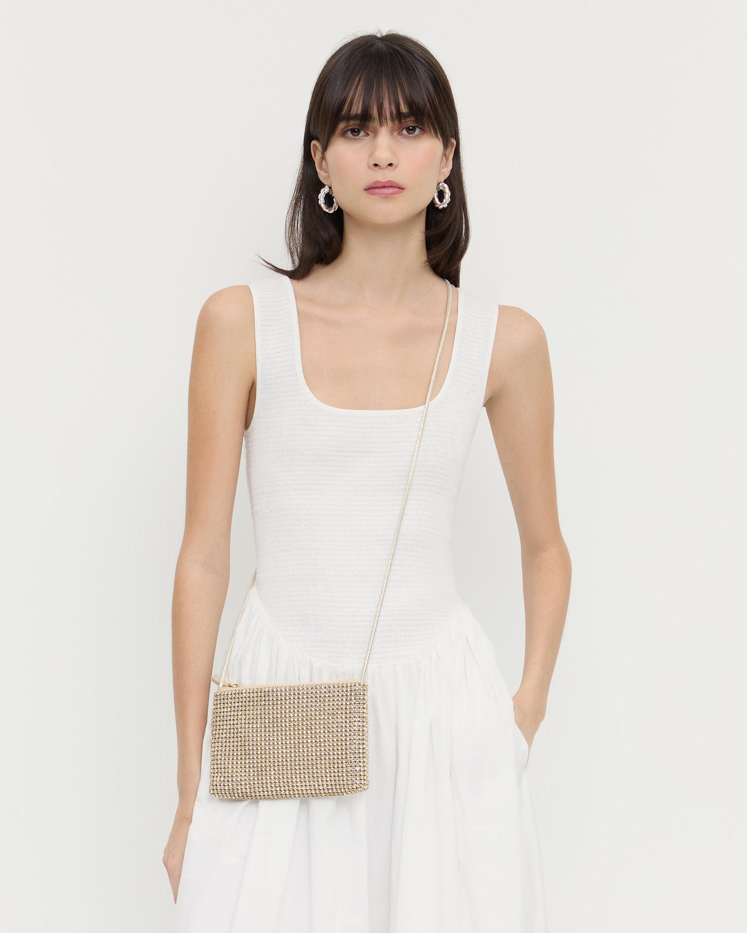 Yasmine Gold Diamanté Crossbody | Loeffler Randall Women