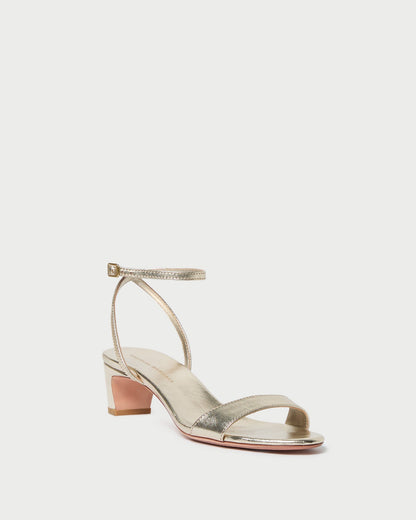 Alice Champagne Leather Sandal | Loeffler Randall Women