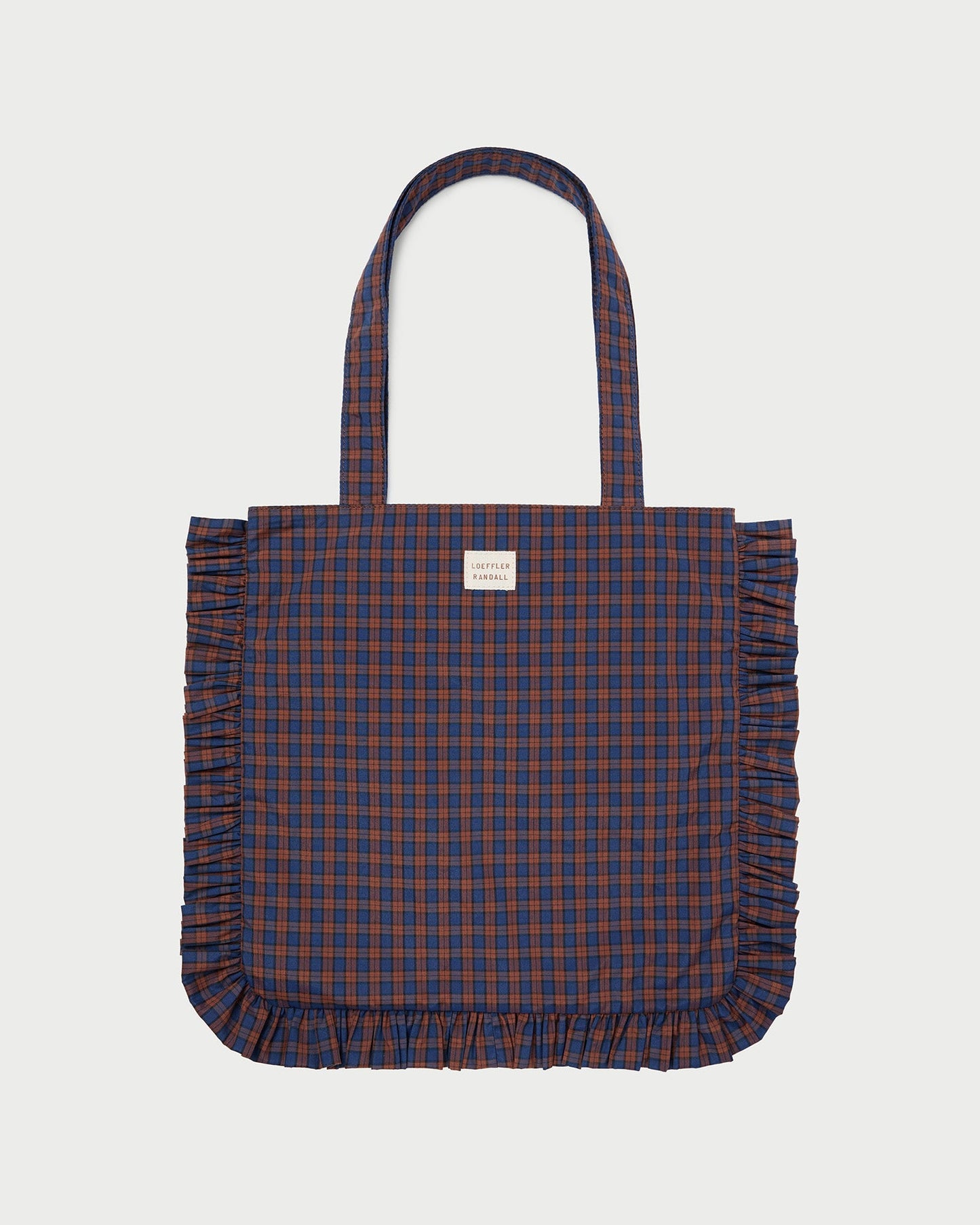 Justine Navy Ruffle Tote | Loeffler Randall Women