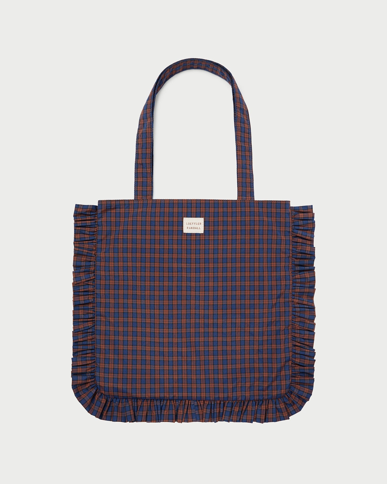 Justine Navy Ruffle Tote | Loeffler Randall Women