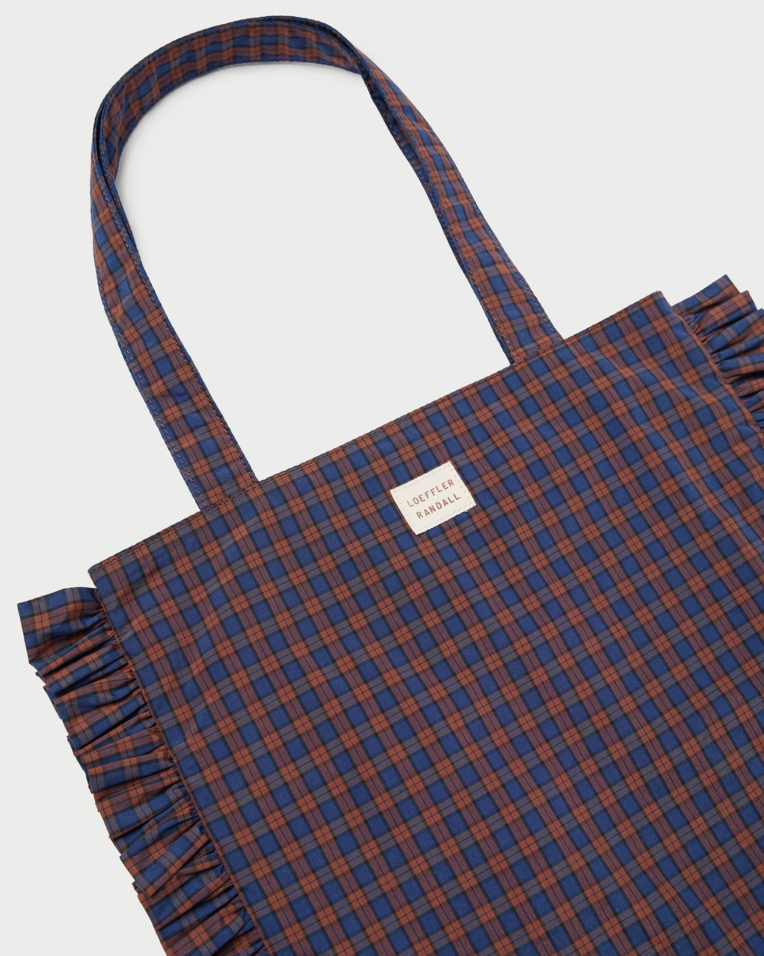 Justine Navy Ruffle Tote | Loeffler Randall Women
