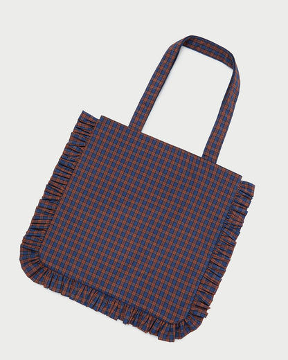 Justine Navy Ruffle Tote | Loeffler Randall Women