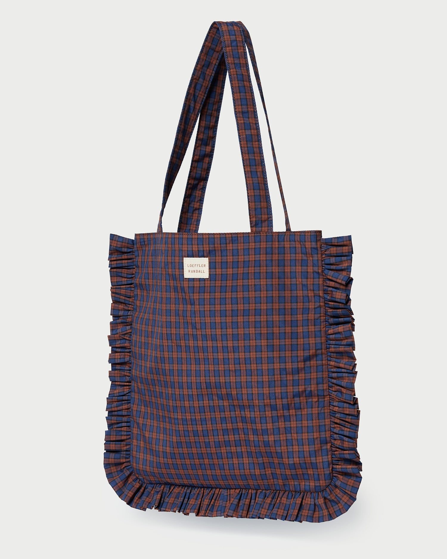 Justine Navy Ruffle Tote | Loeffler Randall Women