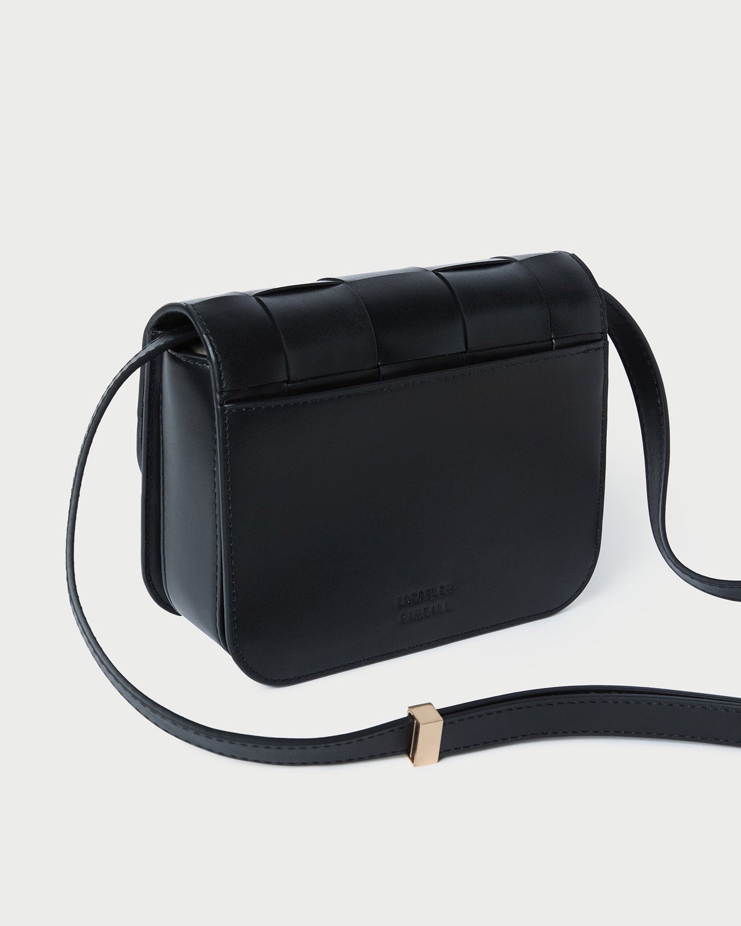 Desi Black Woven Leather Crossbody | Loeffler Randall Women