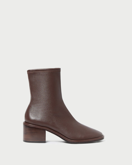 Roxy Espresso Leather Ankle Bootie | Loeffler Randall Women