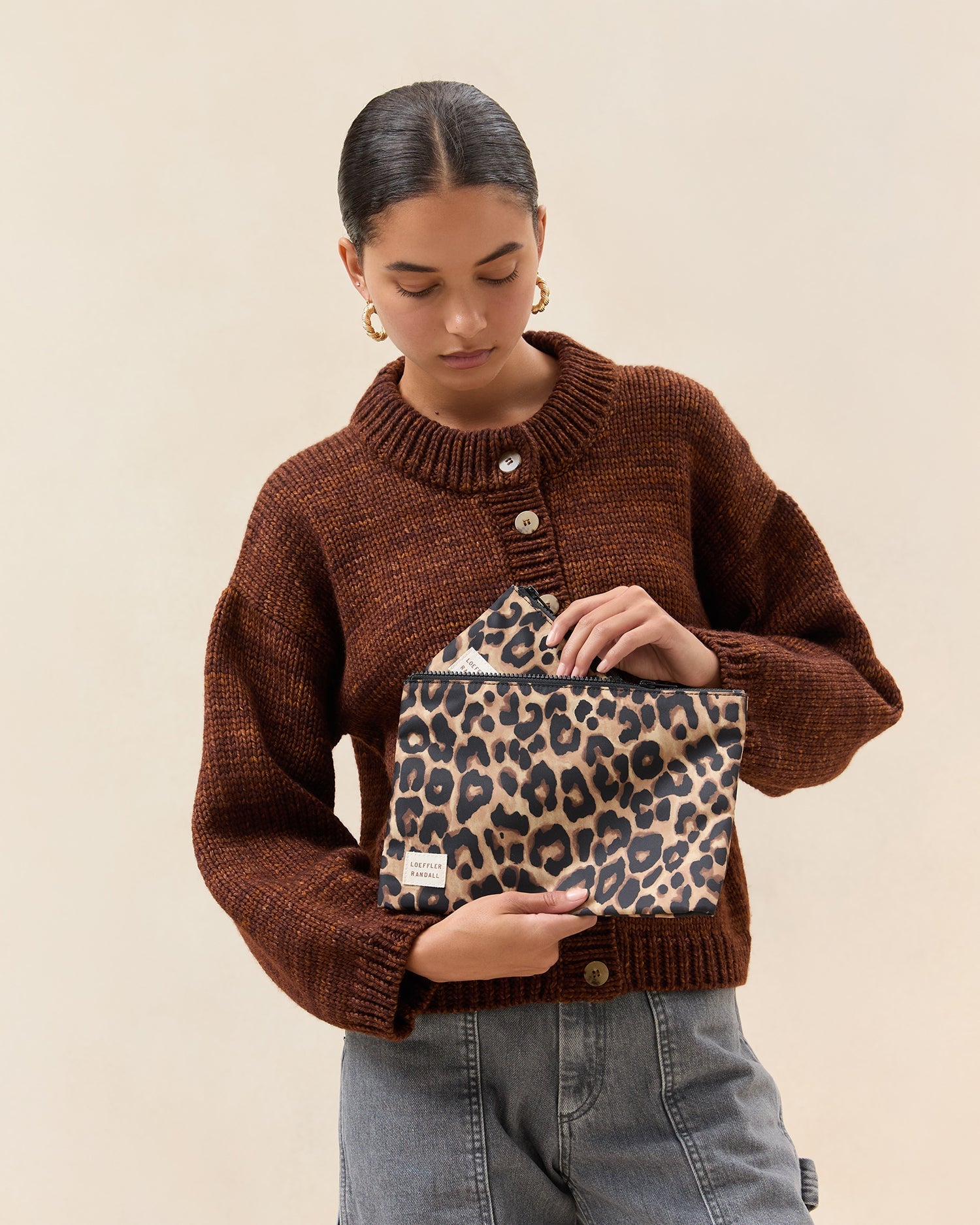 Tracy Leopard Pouch Set | Loeffler Randall Women