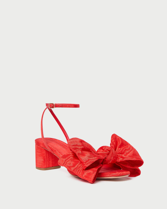 Carmen Red Moiré Bow Sandal | Loeffler Randall Women