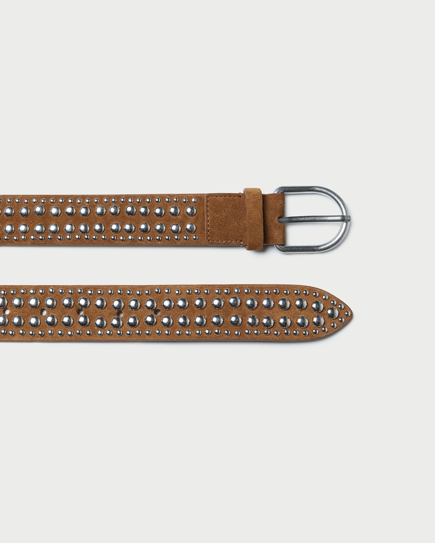 Isaac Cacao/Silver Studded Belt | Loeffler Randall Women