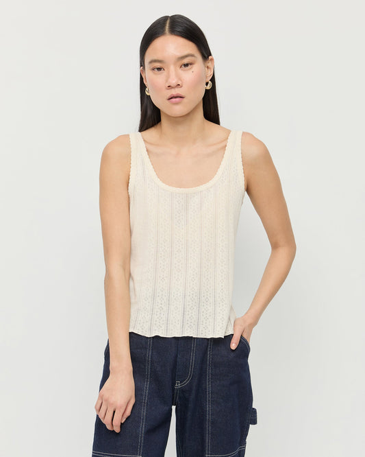 Rylee Pointelle Tank Top | Loeffler Randall Women