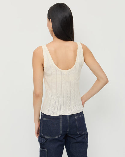 Rylee Pointelle Tank Top | Loeffler Randall Women