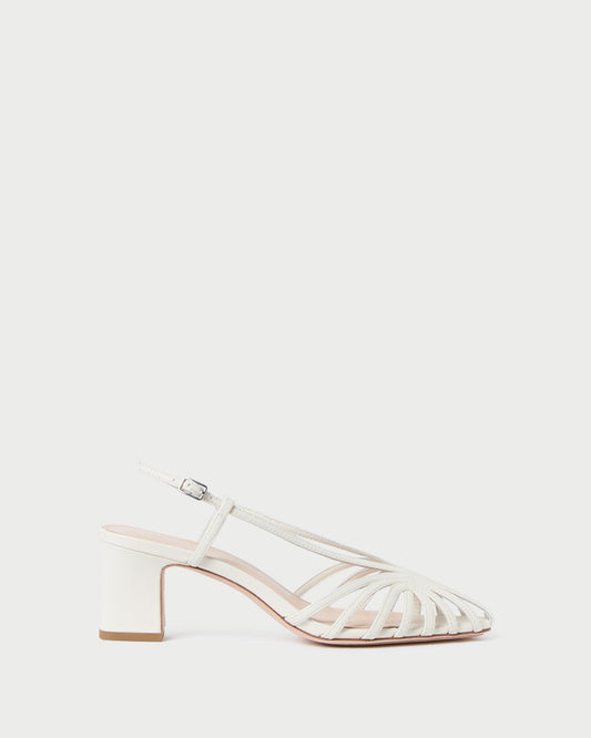 Priscilla Cream Heeled Sandal | Loeffler Randall Women