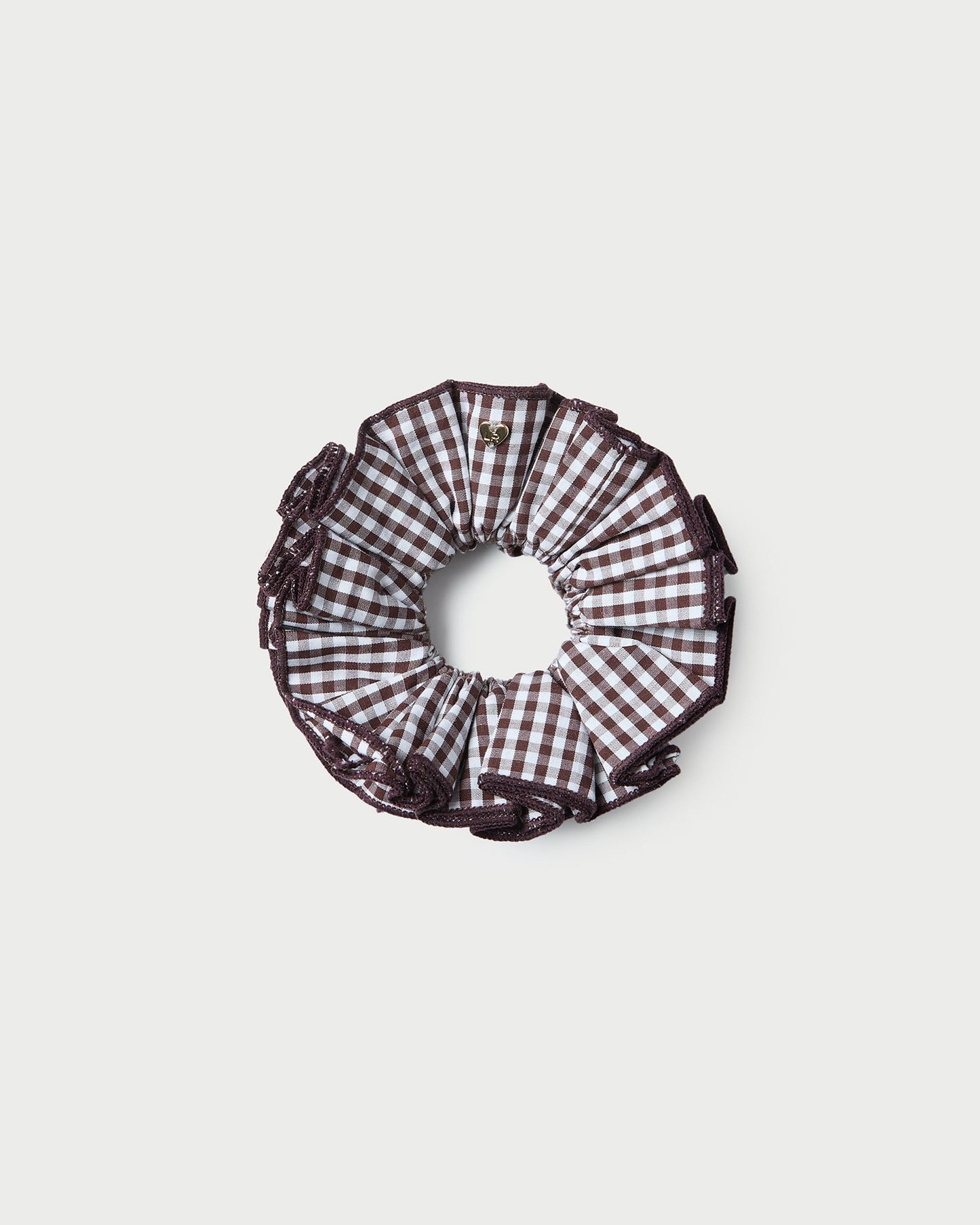 Felice Brown Gingham Layered Scrunchie | Loeffler Randall Women