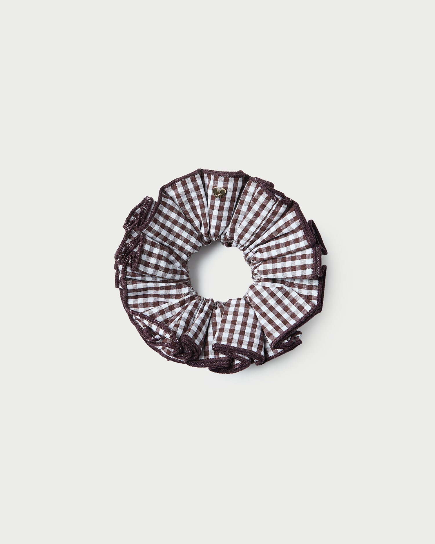 Felice Brown Gingham Layered Scrunchie | Loeffler Randall Women