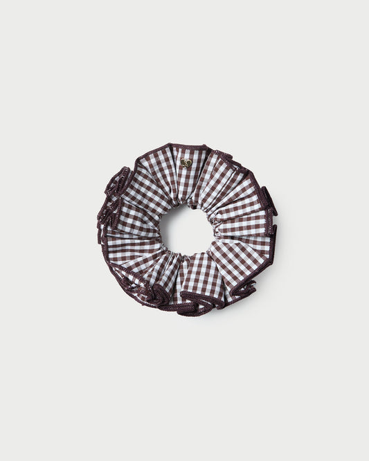 Felice Brown Gingham Layered Scrunchie | Loeffler Randall Women