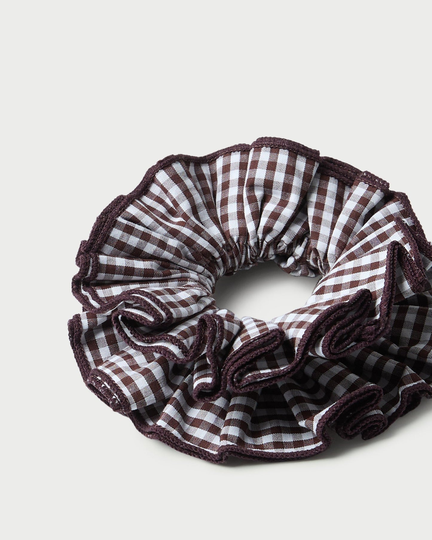 Felice Brown Gingham Layered Scrunchie | Loeffler Randall Women