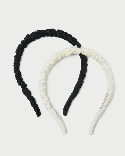 Sabine Black/Cream Headband Set | Loeffler Randall Women