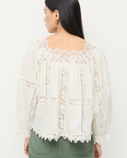 Pauline Embroidered Lace Blouse | Loeffler Randall Women