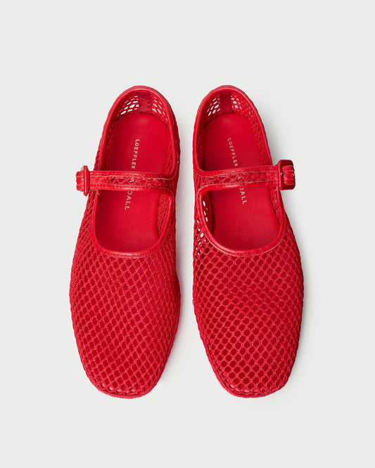 Rita Red Netted Mary Jane | Loeffler Randall Women