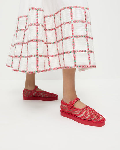 Rita Red Netted Mary Jane | Loeffler Randall Women