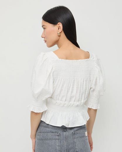 Nicola Smocked Blouse | Loeffler Randall Women