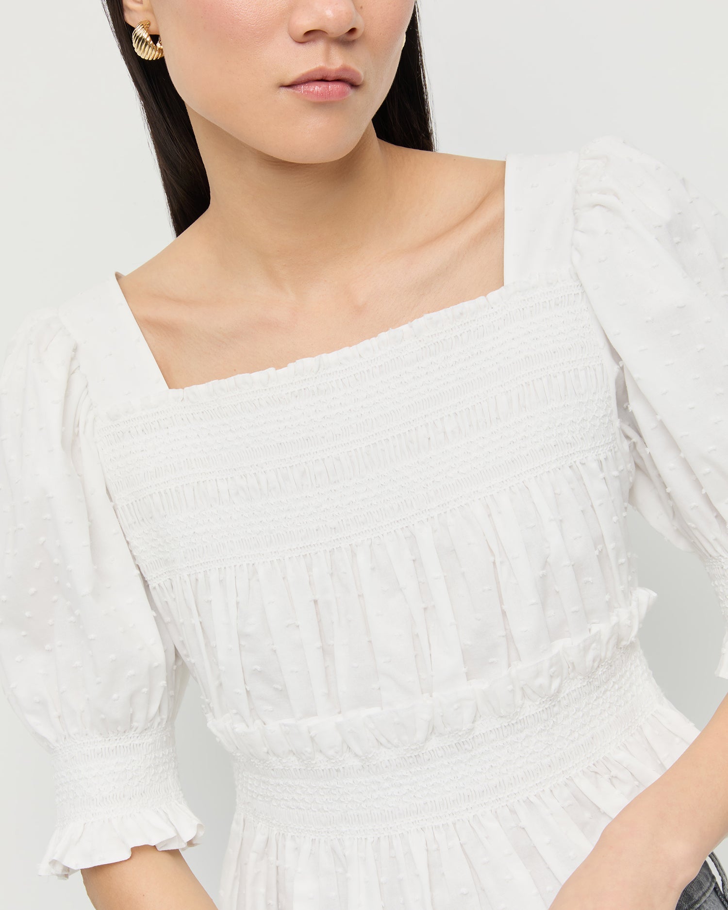 Nicola Smocked Blouse | Loeffler Randall Women