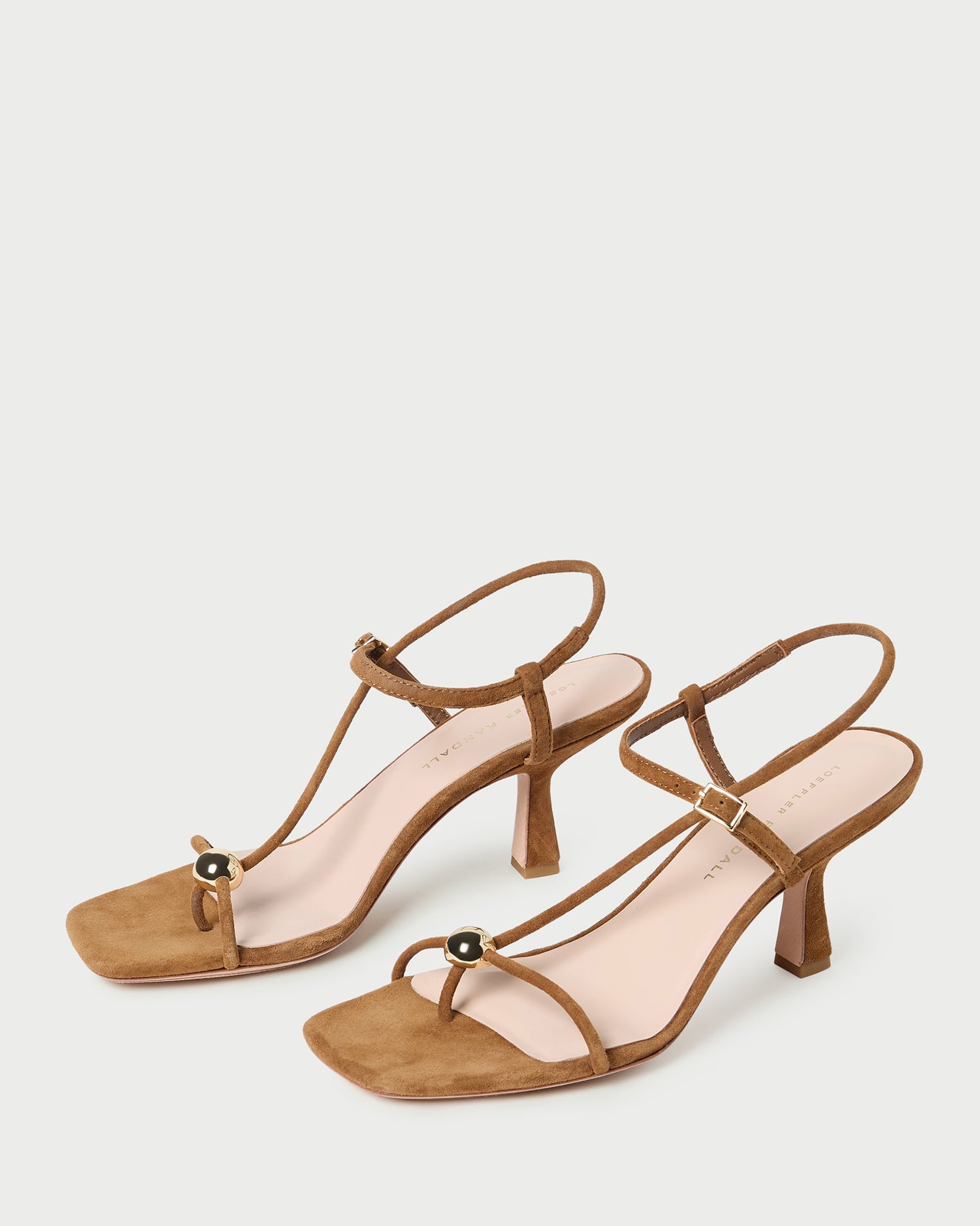 Triana Cacao Suede Mid-Heel Sandal | Loeffler Randall Women