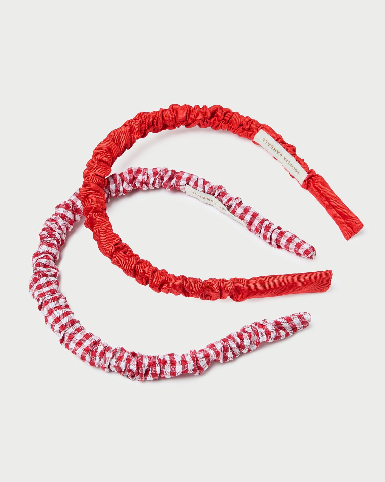 Sabine Red Gingham/Red Headband Set | Loeffler Randall Women