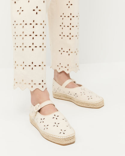 Clover Natural Embroidered Espadrille | Loeffler Randall Women