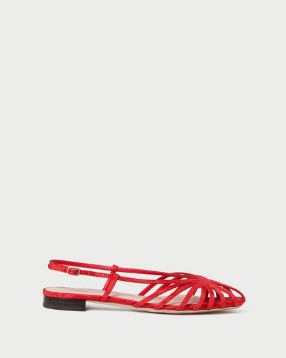 Devon Red Moiré Slingback Sandal | Loeffler Randall Women