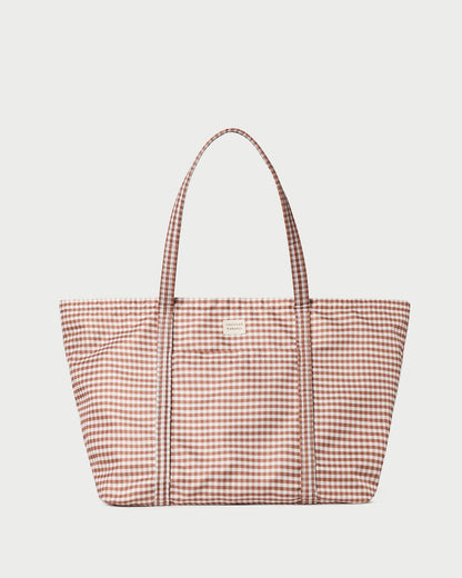 Dina Brown Gingham Travel Tote | Loeffler Randall Women