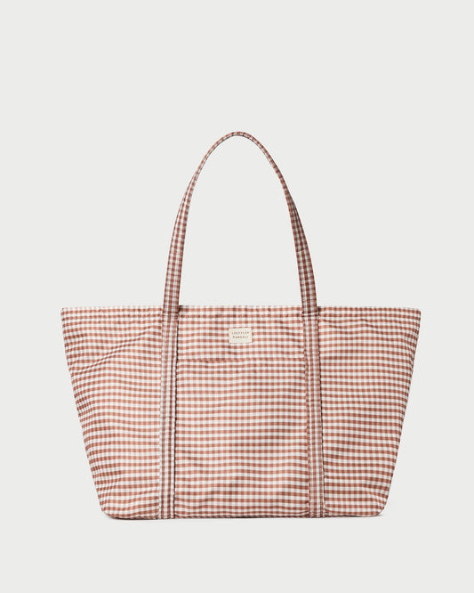 Dina Brown Gingham Travel Tote | Loeffler Randall Women