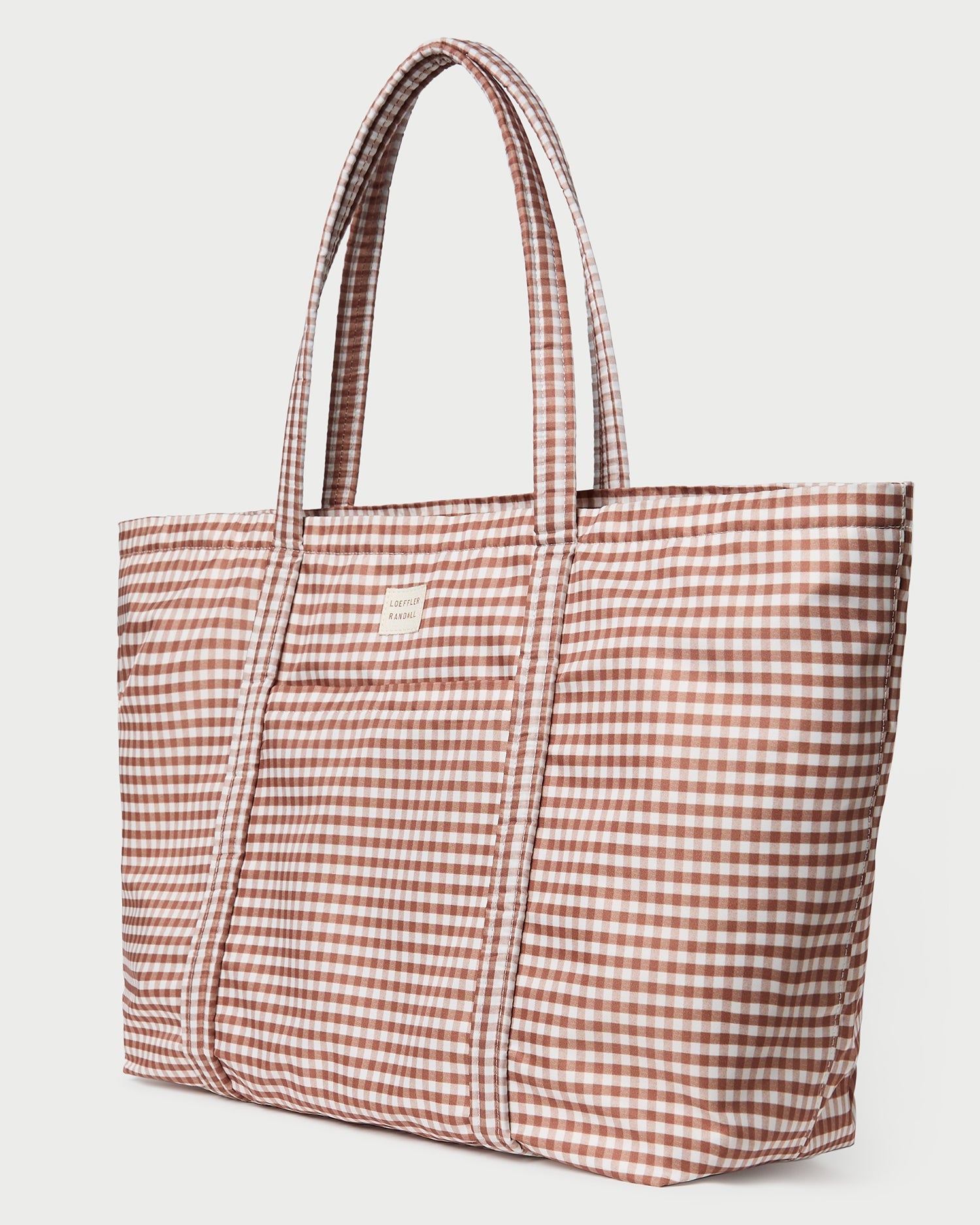 Dina Brown Gingham Travel Tote | Loeffler Randall Women