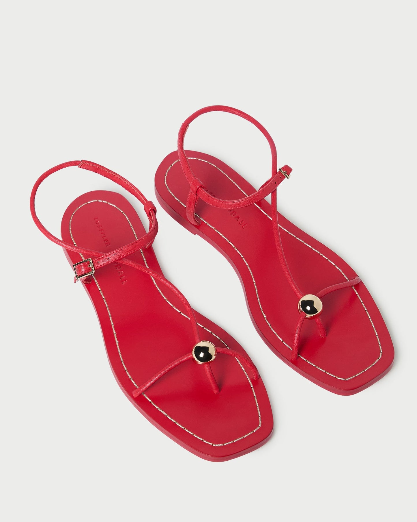Lara Red Leather Sandal | Loeffler Randall Women
