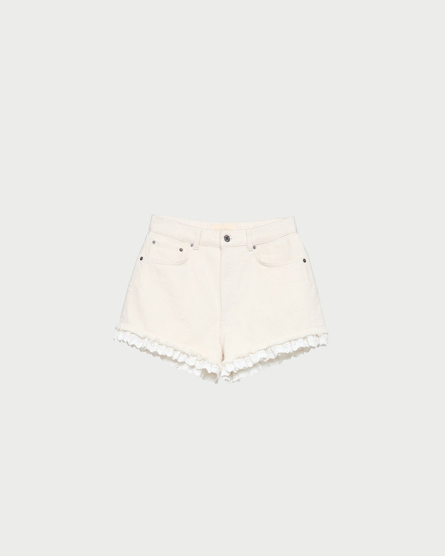 Kay Lace-Trimmed Denim Shorts | Loeffler Randall Women