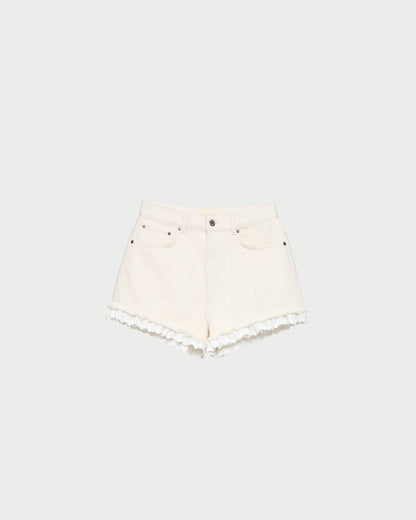 Kay Lace-Trimmed Denim Shorts | Loeffler Randall Women