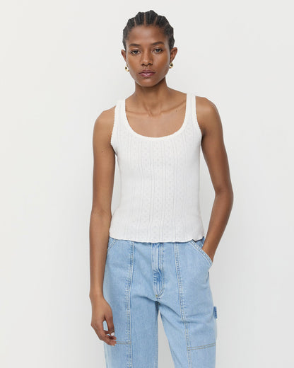 Rylee Pointelle Tank Top | Loeffler Randall Women
