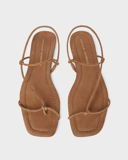 Eleanor Cacao Suede Strappy Sandal | Loeffler Randall Women