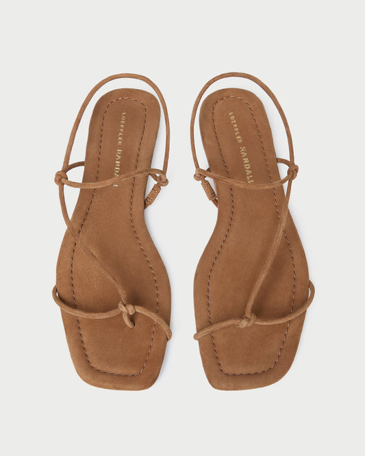 Eleanor Cacao Suede Strappy Sandal | Loeffler Randall Women