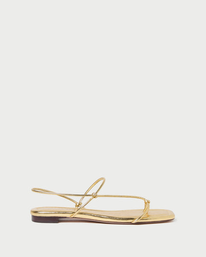 Eleanor Gold Strappy Sandal | Loeffler Randall Women
